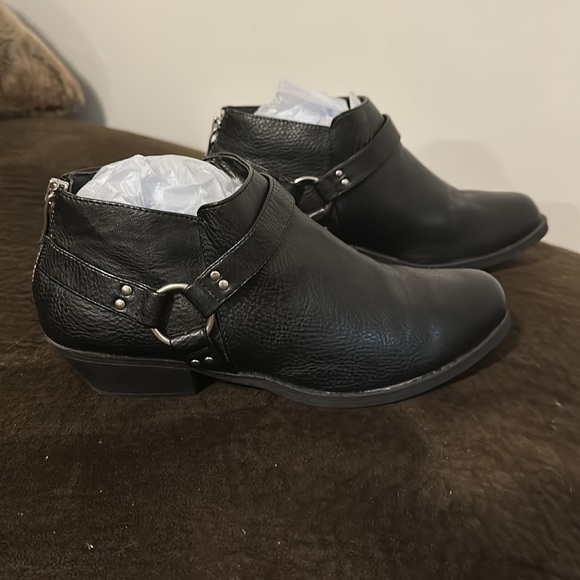 Laundry List Harness Ankle Boots in Black - Picture 5 of 7